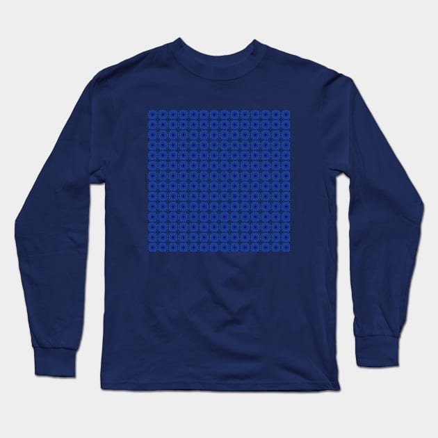 Blue abstract design Long Sleeve T-Shirt by  Fantasy District Design